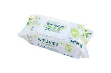 Wip' Anios Premium - 100 salviette detergenti disinfettanti per superfici e strumenti
